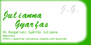 julianna gyarfas business card