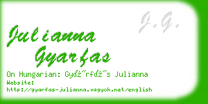 julianna gyarfas business card